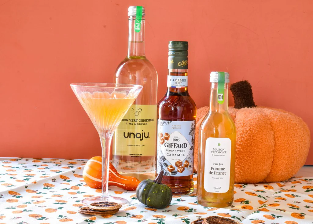 Cocktail d'automne  Apple Caramel Fizz - Papilles & Papillotes